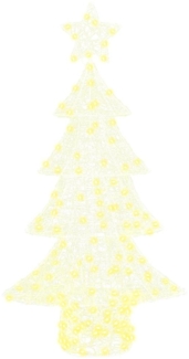 vidaXL Weihnachtsbaum mit 160 LEDs Warmweiß 150 cm Acryl 42018977