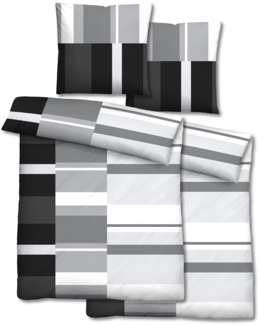 Doppelpack Castell Polycotton Renforcé Bettwäsche 155x220 cm + 80x80 cm