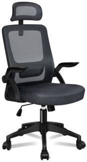 ALFORDSON Bürostuhl mit S-Kurven-Design und hochwertigen Materialien, 360° drehbar und 10 cm höhenverstellbar für Sitzen