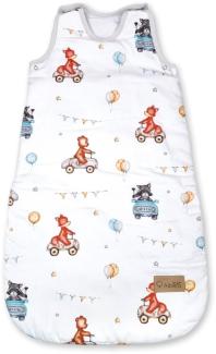 Albero Mio Schlafsack | Maße 77x35 cm | Ärmelloser Babyschlafsack | Babyschlafsack | 100% Baumwolle | Schlafsack für Jungen und Mädchen | Cars