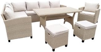 Garten Ecklounge Set Alpina braun