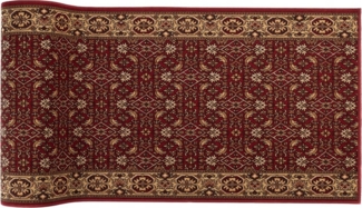 Mazovia Läufer Läufer Teppichläufer Brücke - Vorzimmer Küche - Rot, 67 x 100 cm, Kurzflor, Rutschfest, Meterware, Verschiedene Größen