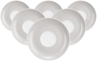 Seltmann Weiden Liberty Pure Colors Teeuntertasse ø 13 cm 6er Set - New Grey