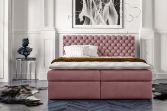 99rooms Alviero Boxspringbett Velours JASMINE Lila 180 x 200 cm