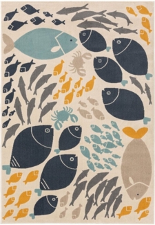 benuta Kinderteppich Fabius, rechteckig, Höhe: 6 mm, Kunstfaser, Berber, Ethno-Style, Wohnzimmer