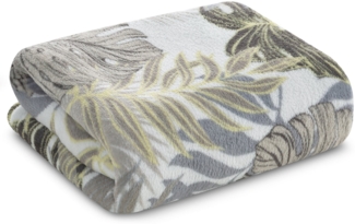 Wohndecke Decke Kuscheldecke KORFU 150x200 cm weiß+beige