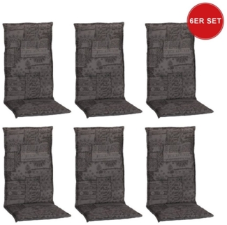 beo Polsterauflage Saumauflage Hochlehner Barcelona im Set, (Set), Gartenstuhlauflage, Sitzauflage, Sitzkissen Outdoor, 118 x 50 x 6 cm