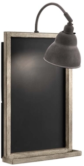 Wandleuchte, Stahl, Zink, H 61 cm