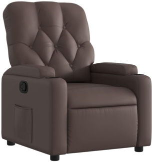 vidaXL Relaxsessel Braun Kunstleder 372505
