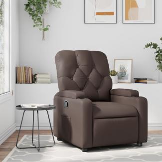 vidaXL Relaxsessel Braun Kunstleder 372505