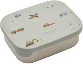 Liewood Arthur Lunchbox - Fahrzeuge / Taubenblaue, 900 ml