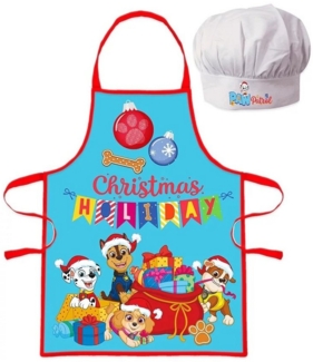 PAW PATROL Kochschürze Kinder Kochschürze Weihnachten Unisex Kindergarten X-Mas Backset
