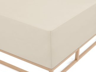 biberna Jersey-Elastic-Boxspring-Spannbetttuch, grau, 1 x 90 x 190 cm - 100x220 cm