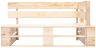 vidaXL Outdoor-Eckbank Paletten Holz 45769