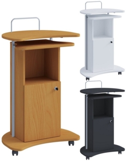 VCM Stehpult Komil 913246 Schwarz H. 93-111 x B. 56 x T. 41 cm