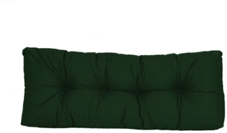 TexDeko® Garden Rückenkissen 120 x 40 x 20/10cm wasserabweisend UV - beständig gesteppt Premium Kissen für Europaletten In- & Outdoor Palettenpolster (Dunkelgrün)