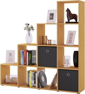 VCM Standregal Napoli 912410 Buche H. 139 x B. 143 x T. 29 cm