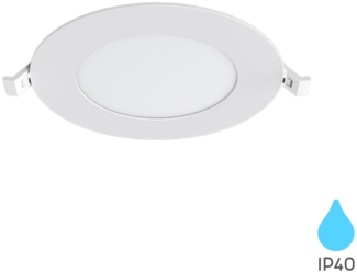 9W LED Panel Einbaustrahler Deckenspot Ultraflach Einbauleuchte Einbauspot 230V IP40 3000K Warmweiß