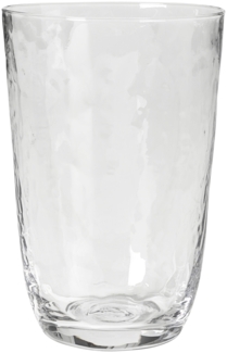 Broste Copenhagen HAMMERED Trinkglas 4tlg. klar 0,5 l