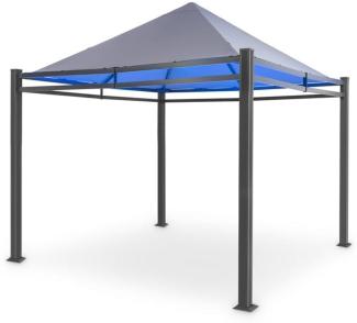 Pantheon Illumina Pavillon mit Dach Polycarbonat Aluminium schwarz Schwarz