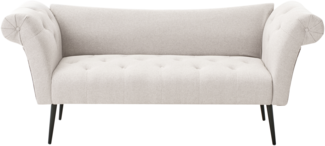 Chaiselongue NANTILLY Stoff Hellbeige