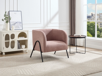 Vente-unique - Sessel - Textilstoff - Rosa - BLINODA