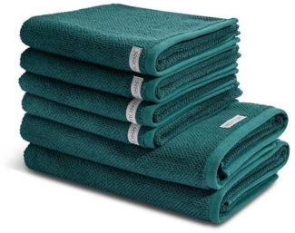 Ross Selection 6 tlg. Frottier-Set - 4 X Handtuch (50 X 100cm), 2 X Duschtuch (70 X 140cm) - 540 g/m2 - Moosgrün