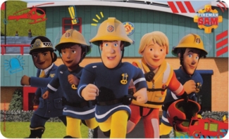 United Labels® Frühstücksbrett Feuerwehrmann Sam - Rettungsteam, Resopal
