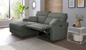 OTTO home Ecksofa JENNA, L-Form, 209cm, manuelle u. elektrische Funktion, mit USB A/C, Liegefunktion 105°-150°, Federkern, Cord. Unser Tiefpreis