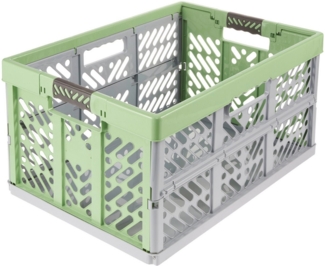 keeeper Klappbox ben eco, Profi-Klappbox mit Softgriffen, 54 x 37 x 28 cm, 45 l, 45 l, Soft-Touch-Griffe, zusammenklappbar