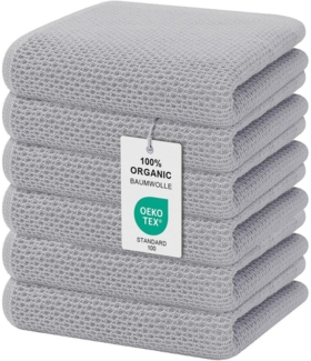 6er Set Moosfor Geschirrtücher 100% Baumwolle 32x72 cm Weich Saugfähig Dicke