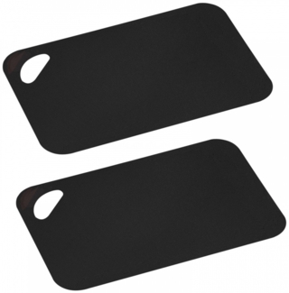 Schneidunterlage 2er-Set, schwarz 29 x 19 cm
