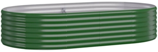 vidaXL Hochbeet Verzinkter Stahl 175x100x36 cm Grün 318988