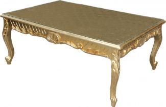 Casa Padrino Barock Couchtisch Gold Antik Look 120 x 80 cm - Mod2