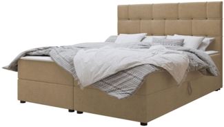 Mirjan24 Boxspringbett Filotes, Beige, 160x200 cm