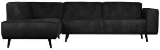 Ecksofa - Statement Recamiere Links - Schwarz