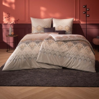 Estella Interlock Jersey Bettwäsche Sophia 6347-800 Kiesel 155x220