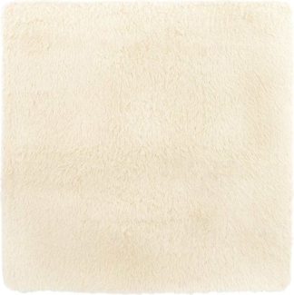 vidaXL Teppich Shaggy Hochflor NAVARRA Creme 120x120 cm Polyester 4102863