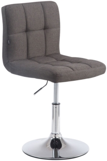 CLP Palma Lounger V2 Stoff Lounger höhenverstellbar und drehbar, dunkelgrau
