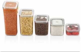 Vip Ahmet Vorratsdose Vorratsdose Vorratsdosen VorratsBehälter Aufbewahrung Eckig 5tlg. Set, (5-tlg)