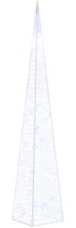 vidaXL LED-Leuchtkegel Acryl Deko 60 cm Blau 328957