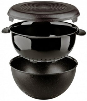 Practic Küchensieb, Siebset Schüssel Deckel 3l