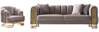Villa Möbel Polstergarnitur Aveline, (Set, 2-tlg), Modernes Design mit klassischen Elementen kombiniert