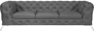 Leonique Chesterfield-Sofa Amaury, aufwändige Knopfheftung, moderne Chesterfield Optik, Fußfarbe wählbar