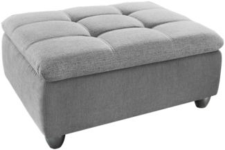 Hocker Gabiano / Genua , Stoff , Grau , 103 x 48 x 83 cm
