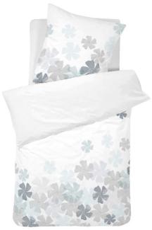 Cinderella Baumwoll Satin Bettwäsche Marlon 135x200 cm Weiß