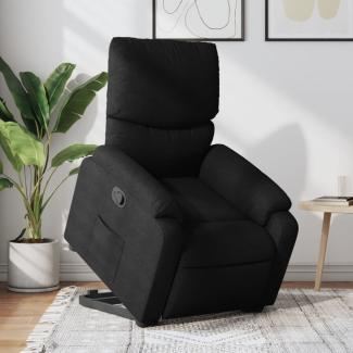 vidaXL Relaxsessel mit Aufstehhilfe Schwarz Stoff 3204826