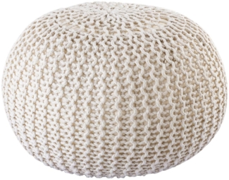 Amagohome Sitzhocker PREMIUM XXL Sitzhocker Pouf ø 55cm Strickpouf Indoor u. Outdoor - pf