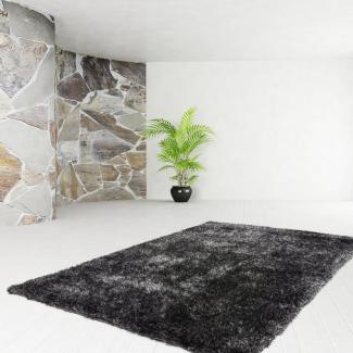 Kayoom Hochflor-Teppich Diamond 700, rechteckig, Höhe: 45 mm, weiche Microfaser, Langflor, Shaggy, Melange, Wohnzimmer