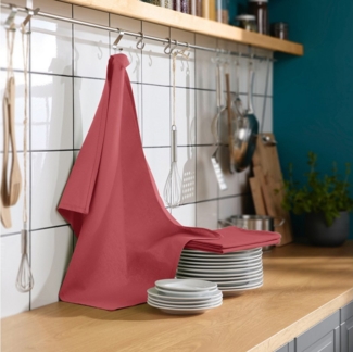 REDBEST Geschirrtuch Geschirrtuch "Tulsa" 3er-Pack, Baumwolle Uni